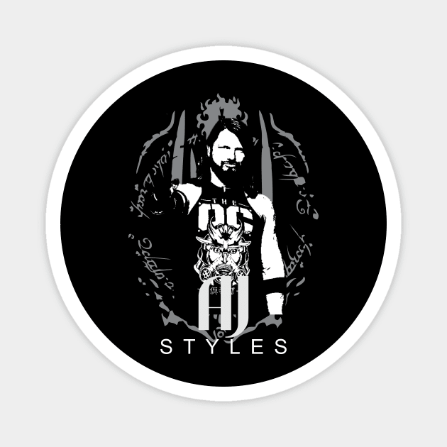 vintage aj styles Magnet by rootrider88